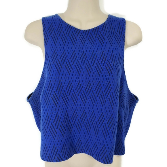 Forever 21 Plus Geometric Print Crop Tank Top - Picture 2 of 10